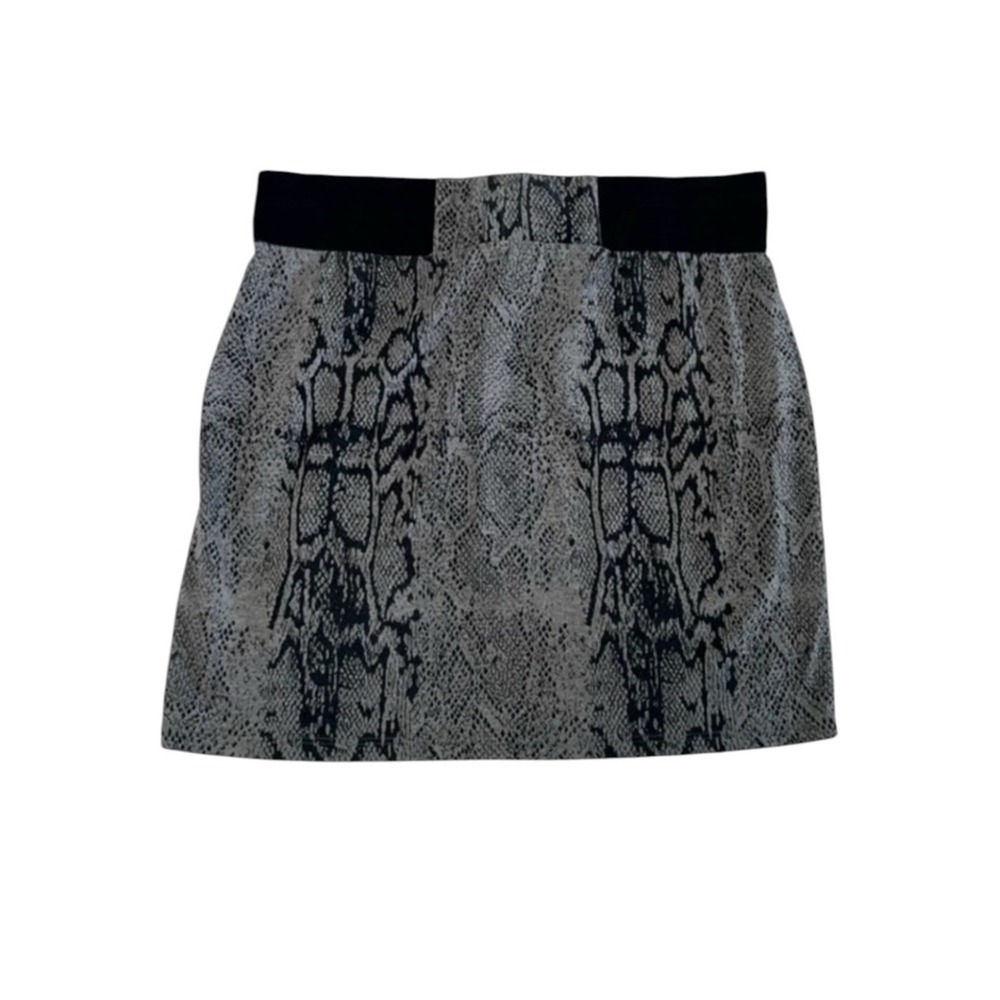 Guess Snake Print Black and‎ Grey Bodycon Mini Pencil Skirt